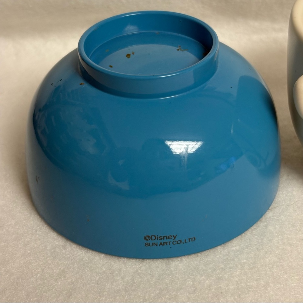 STITCH Sunart Bowl & Tea Cup Set Blue Disney Japan - Picture 12 of 13